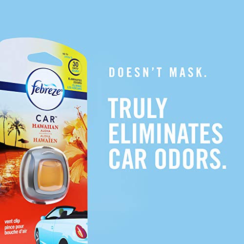 Febreze Car Air Freshener Vent Clips, Whispering Woods, 2 Ct