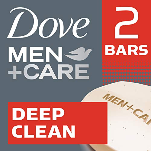 Dove Men+Care Men's Bar Soap More Moisturizing Than Bar Soap Deep Clean Effectively Washes Away Bacteria, Nourishes Your Skin 3.75 oz 2 Bars