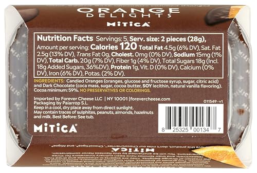 MITICA Chocolate Candied Oranges, 4.94 OZ
