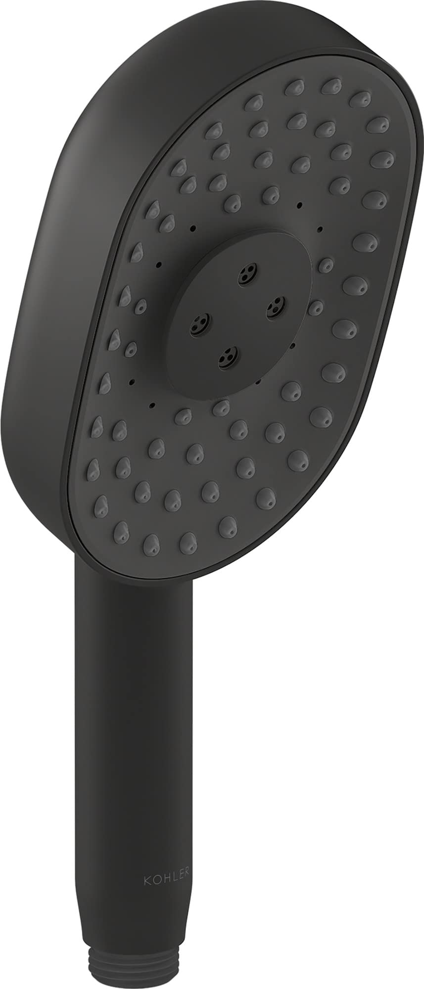KOHLER 26284-G-BL Statement Oblong MULTIFUNCTION HAND SHOWER, Maximum Spray Performance with Three Spray Experiences, Matte Black, 1.75 GPM