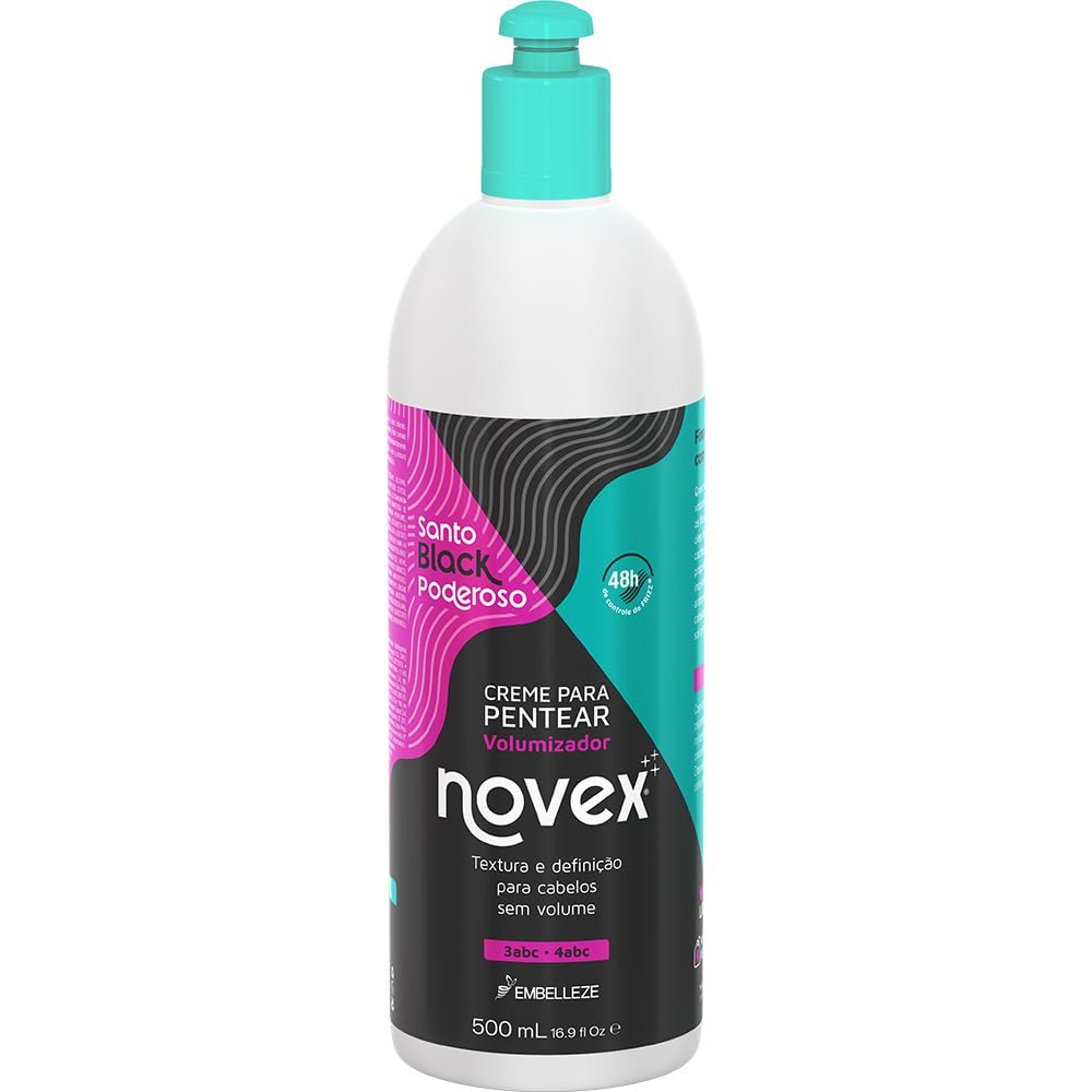 NOVEX Curl Defining and Detangling Leave In Conditioners- (For ALL CURL Types) (Mystic Black 500g– Baobab Oil. Detangler, Frizz Control, FREE of Paraben, Silicones, Petrolatum)