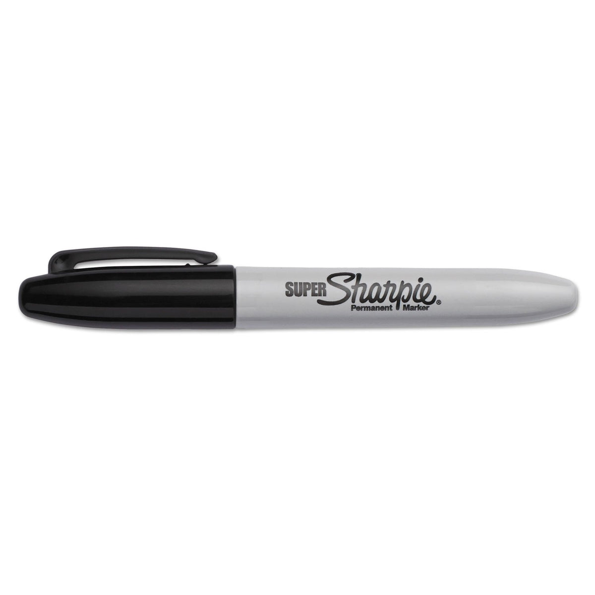 Sharpie 33666PP Super Permanent Markers Fine Point Black 6/Pack