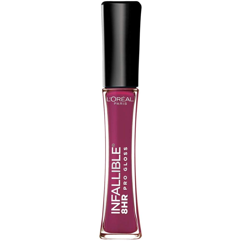 Lâ€™Oreal Paris Makeup Infallible 8 Hour Hydrating Lip Gloss, Undeniable Mauve, 0.21 Fl Oz