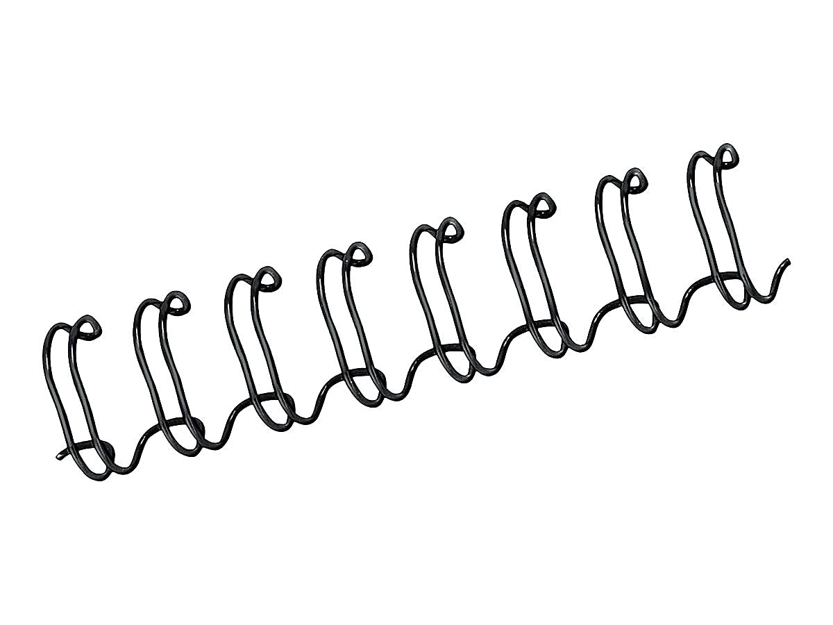 Fellowes 52541 Double-loop Wire-binding Combs, 3/8-Inch , 80 Sht Cap., 25/PK, BK