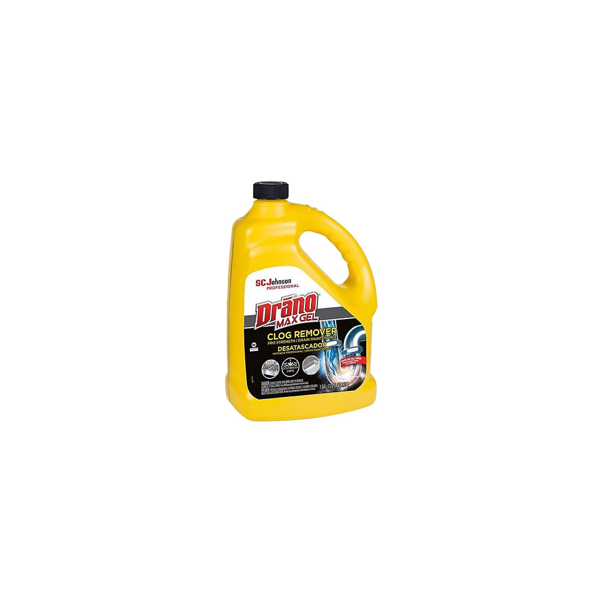 Drano Max Gel Clog Remover, Commercial Line, 128 oz