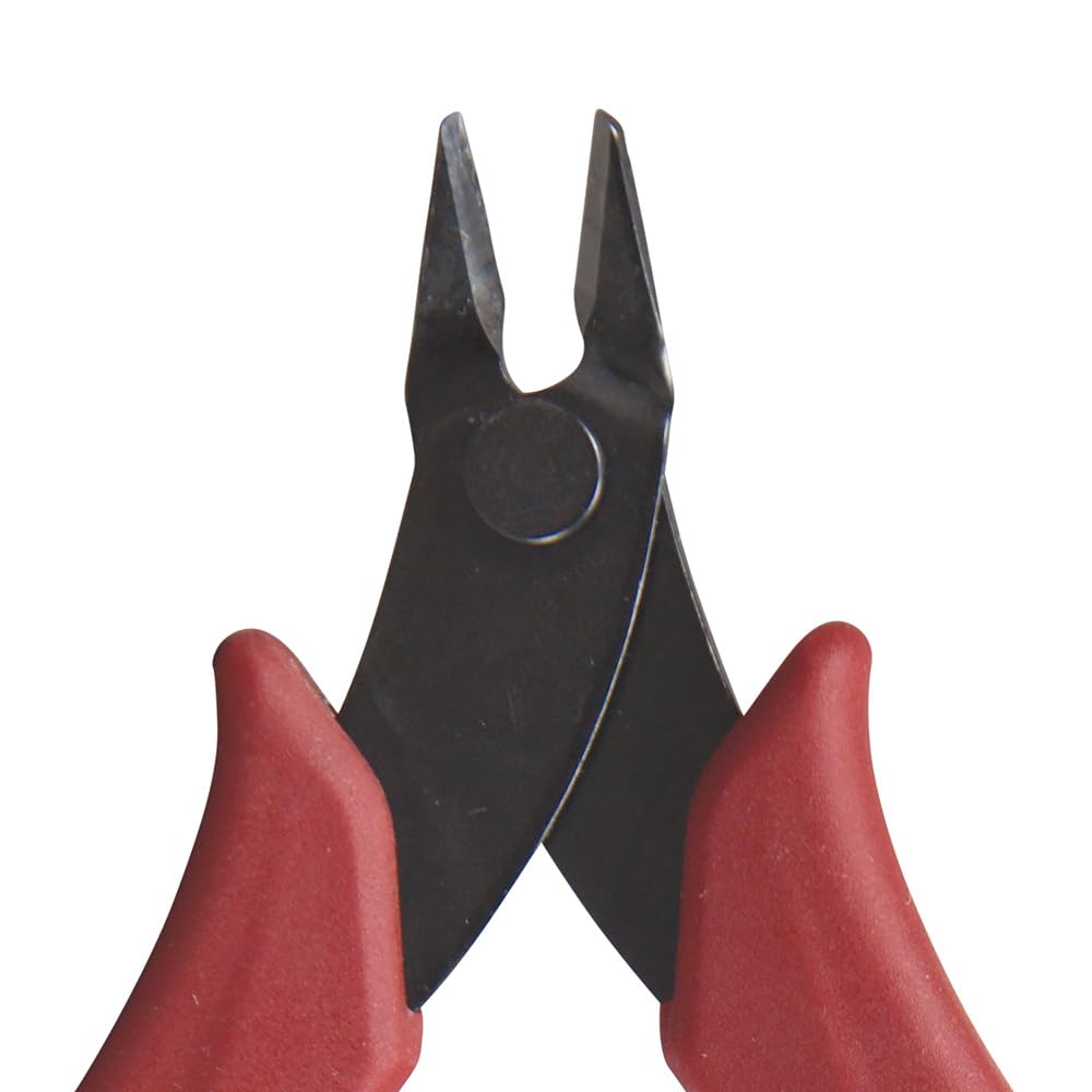 Klein Tools D275-5 Diagonal Flush Cutters, Made in USA, Micro Wire & Compact Zip Tie Cutter, Ultra-Slim Precision Flush Cutter for Work in Confined Areas, 5-Inch