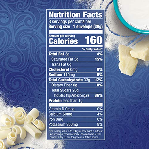 Swiss Miss Indulgent Collection White Chocolate Flavored Hot Drink Mix, 1.38 oz. 8-Count (Pack of 12)