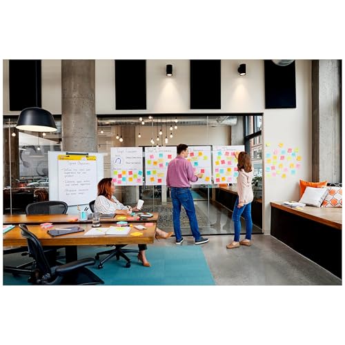 Post-it Super Sticky Easel Pad 25 x 30 Inches 30 Sheets/Pad 2 Pads (560) Large White Grid Premium Self Stick Flip Chart Paper Super Sticking Power