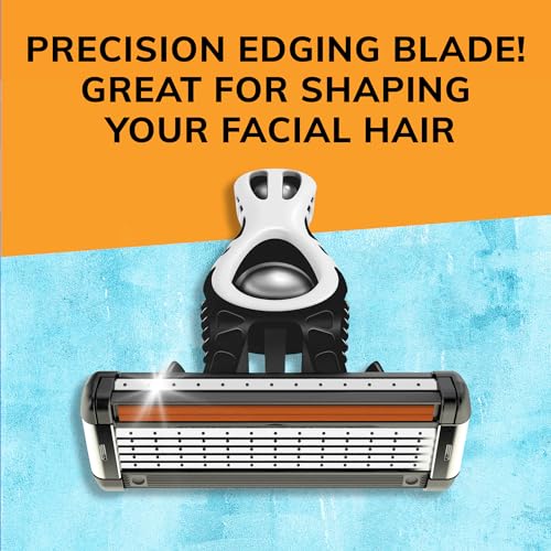 BIC Flex 5 Titanium 5-Blade Disposable Razor for Men, Sensitive Skin Razor For a Smooth, Comfortable and Close Shave, 4 Piece Razor Set