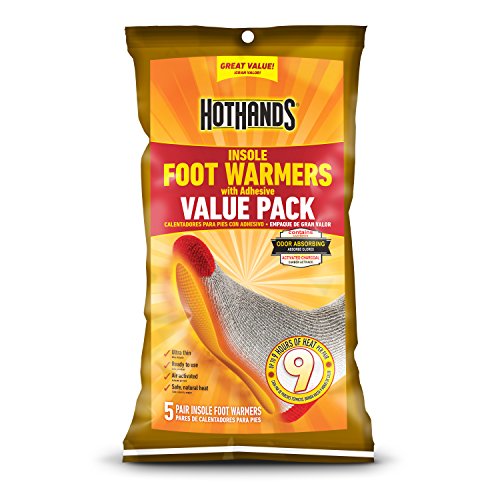 HotHands Insole Foot Warmers With Adhesive Value Pack (5-Pairs) (HFINS5PRUPDQE)
