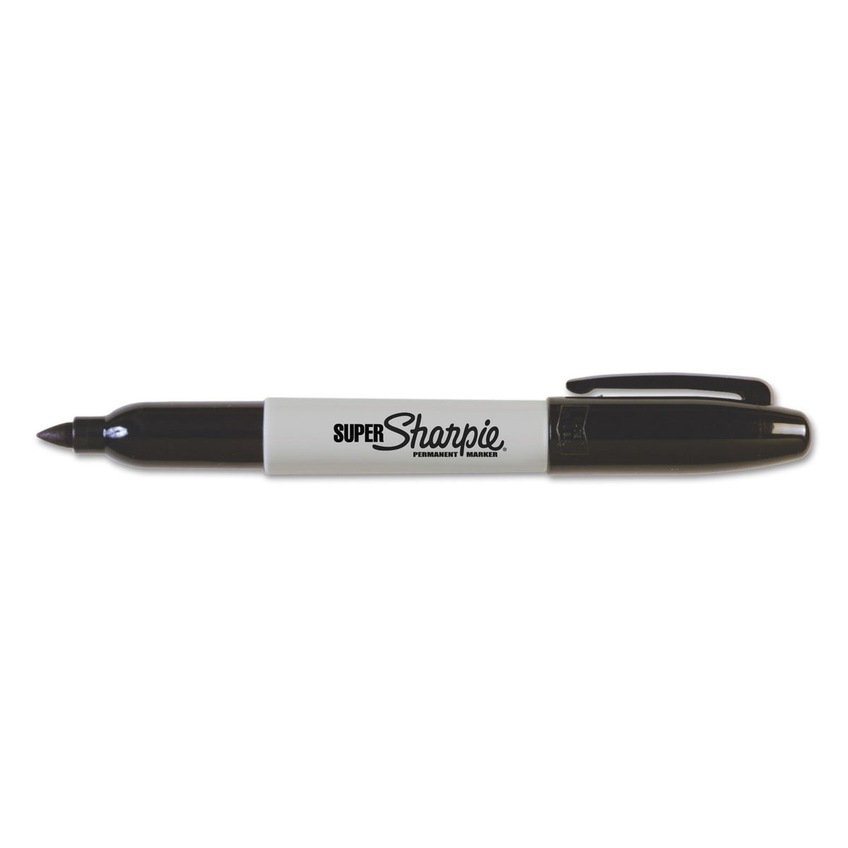 Sharpie 33666PP Super Permanent Markers Fine Point Black 6/Pack