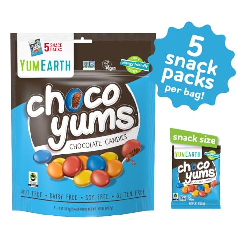 YumEarth Choco Yums Chocolate Candies (Pack of 5)