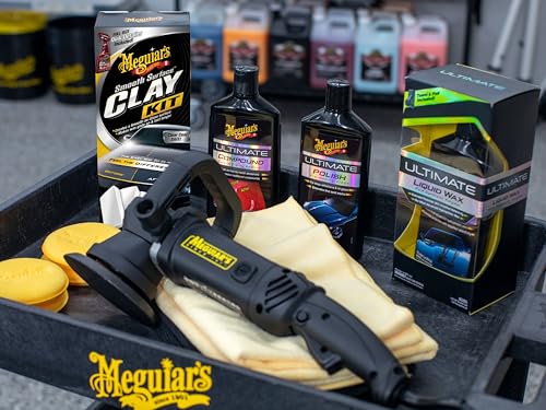 Meguiar's G191700 Smooth Surface Clay Kit, Safe and Easy Car Claying for Smooth as Glass Finish