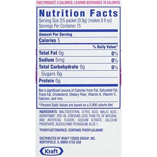 Crystal Light Raspberry Ice Drink Mix, 30 Count (Pack of 1)