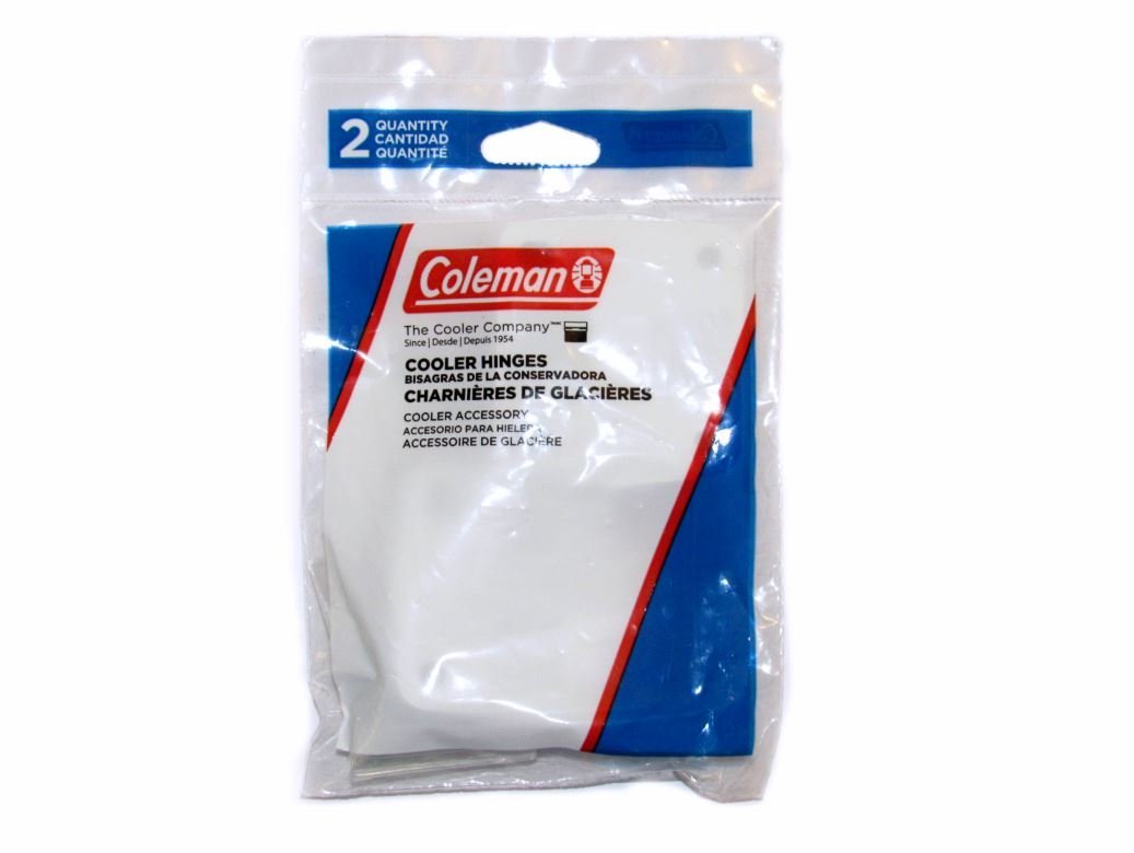 Coleman Cooler Replacement Hinges (2-Pack) Includes 2 Durable Plastic Hinges & 8 Mounting Screws Suitable for Assorted Coleman Cooler Models