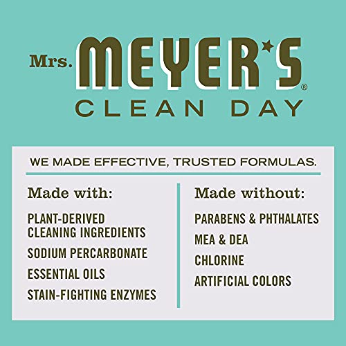 MRS. MEYER'S CLEAN DAY Laundry Detergent Pods, Biodegradable Formula, Ready to Use Laundry Pacs, Basil, 45 Count