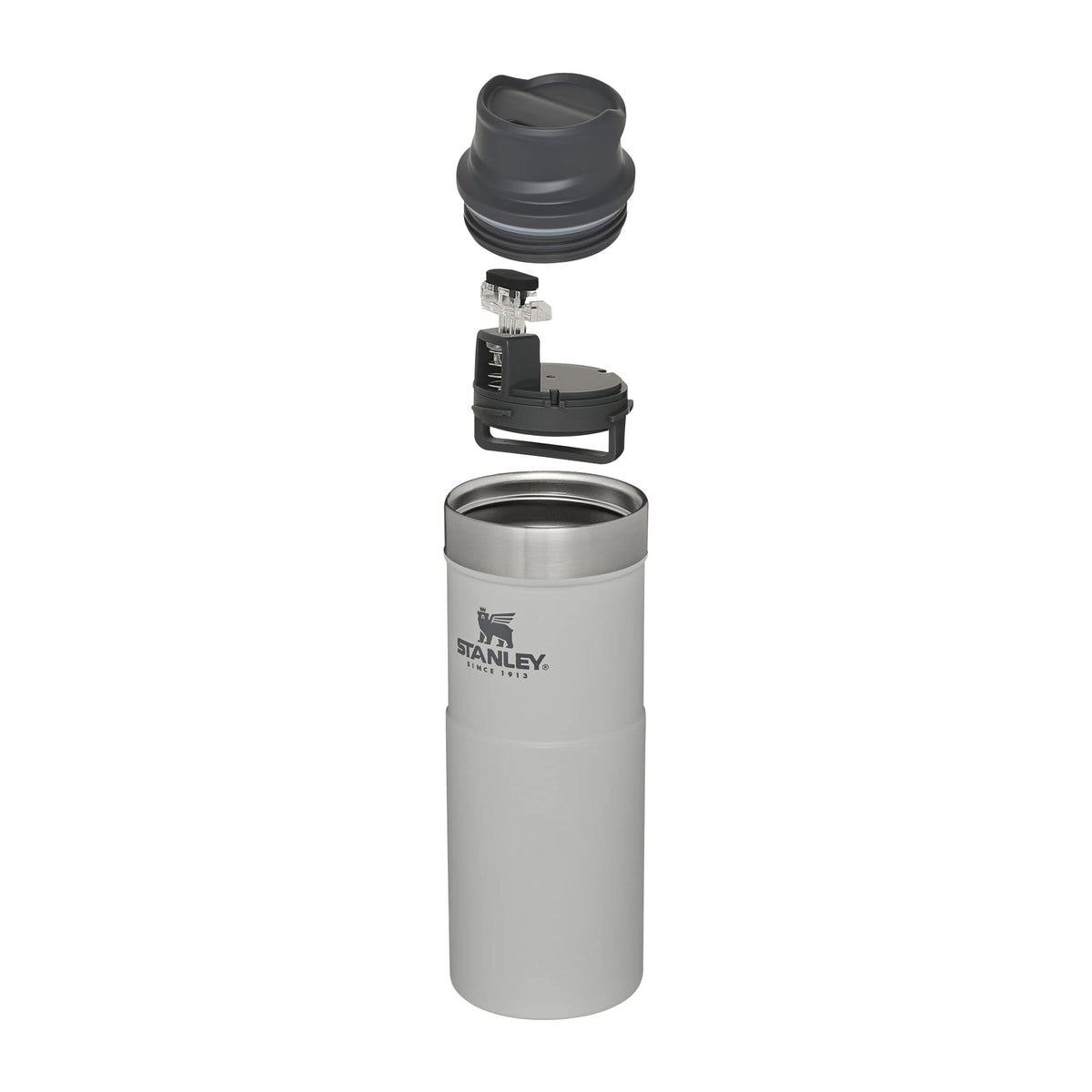 Stanley 10-06439-239 The Trigger-Action Aluminum Travel Mug Ash 16OZ / .47L