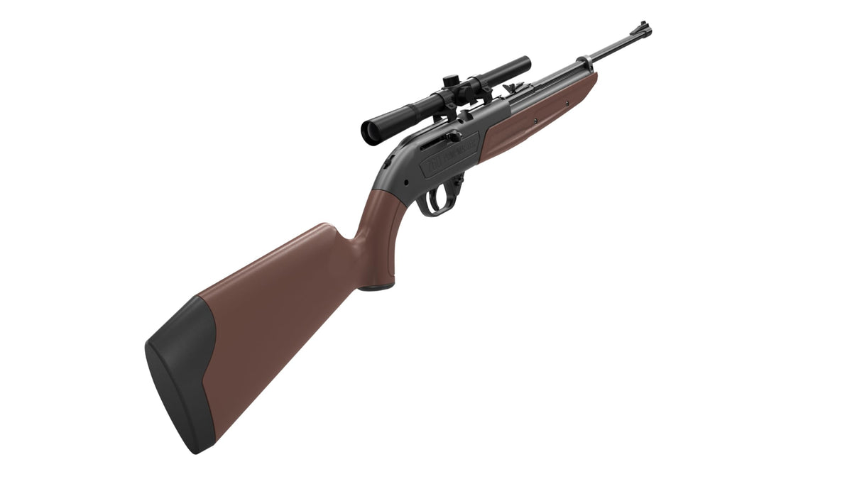 Crosman 760BKT Pump Master .177-Caliber Pellet/BB Air Rifle Kit,Brown