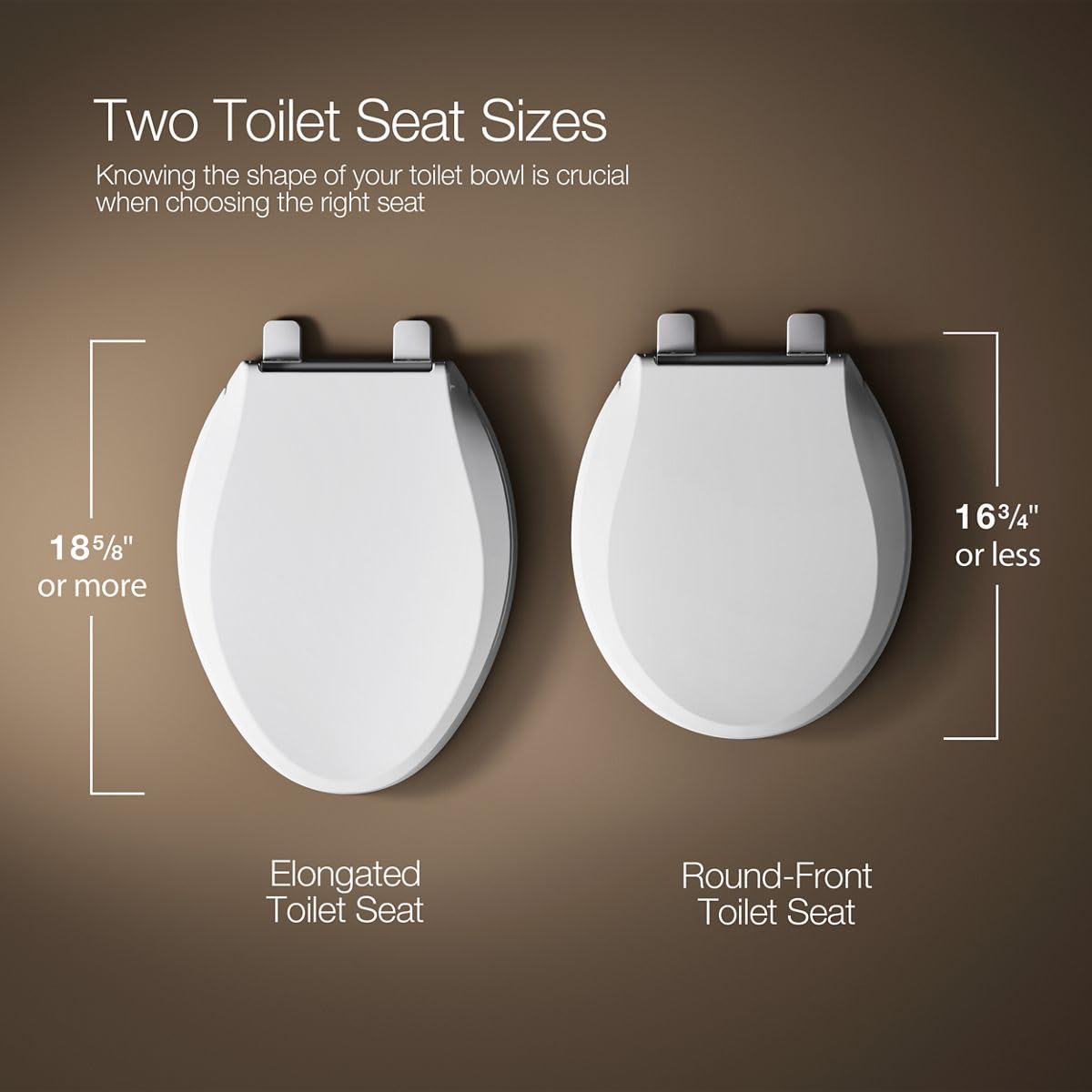 KOHLER 4734-RL-96 Rutledge ReadyLatch Soft Close Elongated Toilet Seat, Quiet-Close Lid, Grip-Tight Bumpers, Installation Hardware, Home Essentials, Biscuit