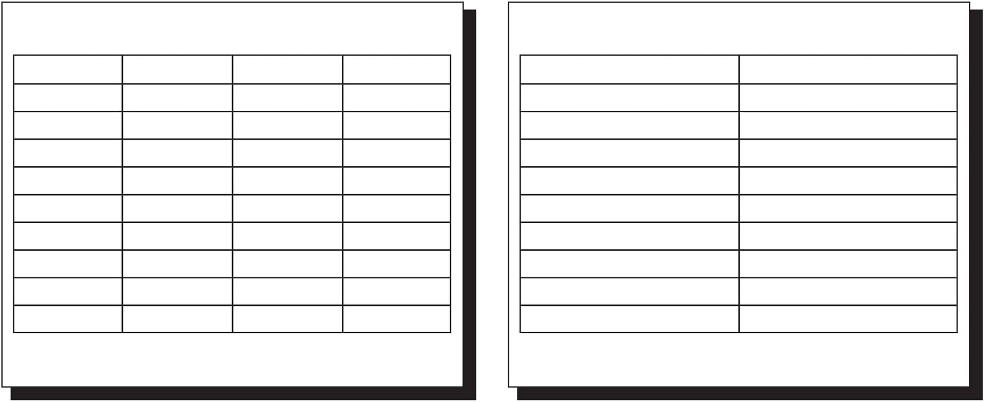 Avery Printable Tab Inserts for Hanging File Folders, 1/2" x 2", 1/5 Cut, White, 100 Index Tab Inserts (11136)