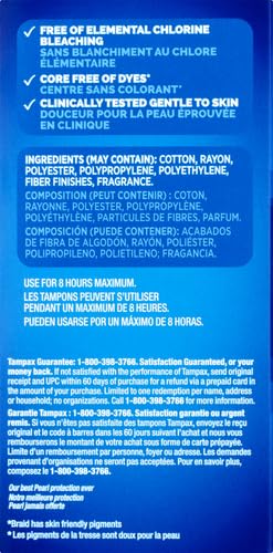 Tampax Pearl Plastic Tampons, Super Plus Absorbency, Scented, 36 Count