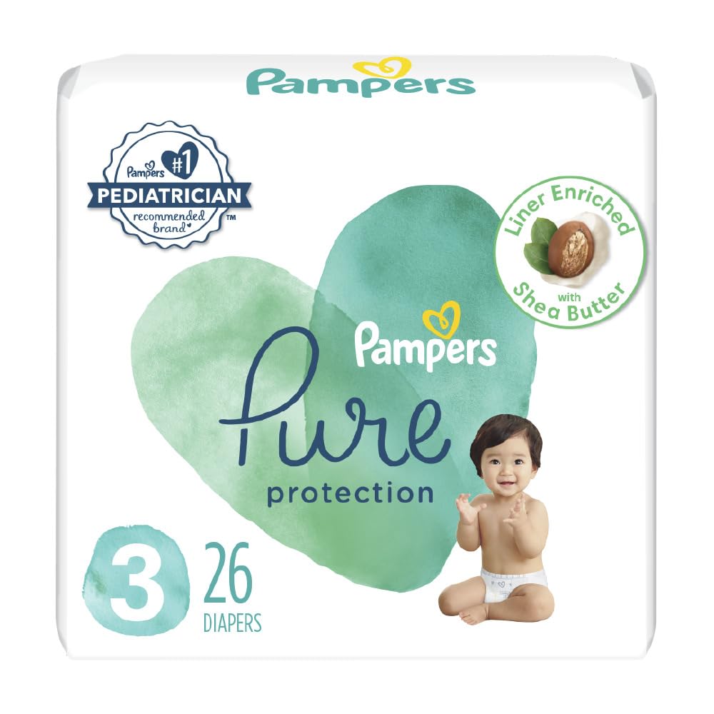 pampers Pure Protection Diaper Size 3 26 ct Old