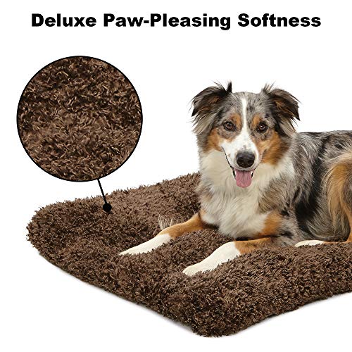 MidWest Homes for Pets Medium QuietTime Deluxe Coco Chic Pet Bed, Ultra-Soft & Overstuffed, Machine Washable, Fits 30-inch Crate