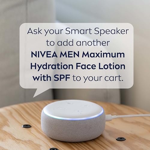 NIVEA MEN Maximum Hydration Face Lotion, Face Lotion with Broad Spectrum SPF 15 Sunscreen for Men, 4 Pack of 2.5 Fl Oz Tubes