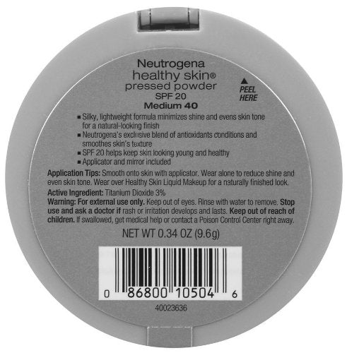 Neutrogena Healthy Skin Pressed Powder, Medium 40