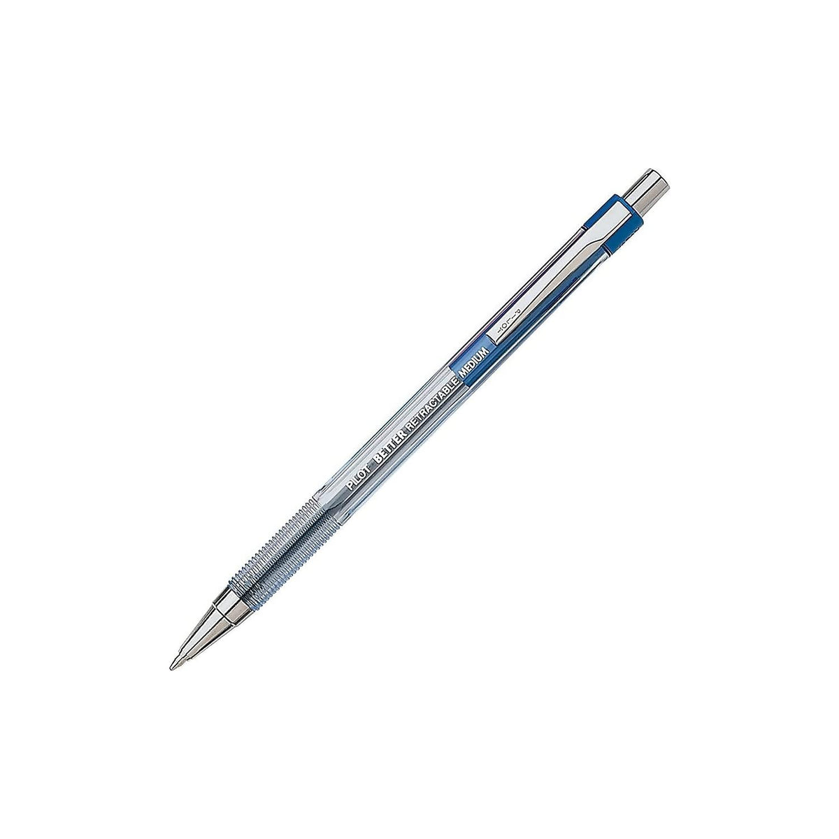 Pilot The Better Ball Point Pen Refillable & Retractable Ballpoint Pens, Medium Point, Blue Ink, 12-Pack (30006) (Packaging May Vary)