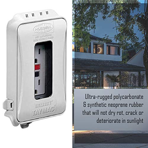TAYMAC ML500W Single-Gang Mount 16-in-1 Flat Nonmetallic Weatherproof Vertical/Horizontal, 1-Pack, White