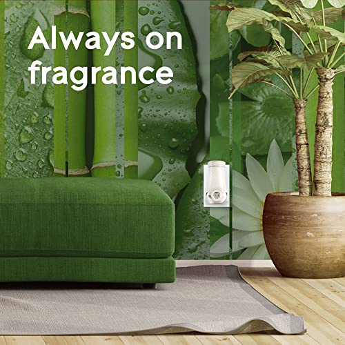 Glade PlugIns Refills Air Freshener, Scented and Essential Oils for Home and Bathroom, Bamboo & Bliss, 3.35 Fl Oz, 5 Count