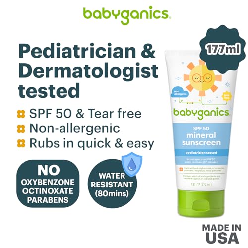 Babyganics 50 Spf Sunscreen Lotion, 6 oz