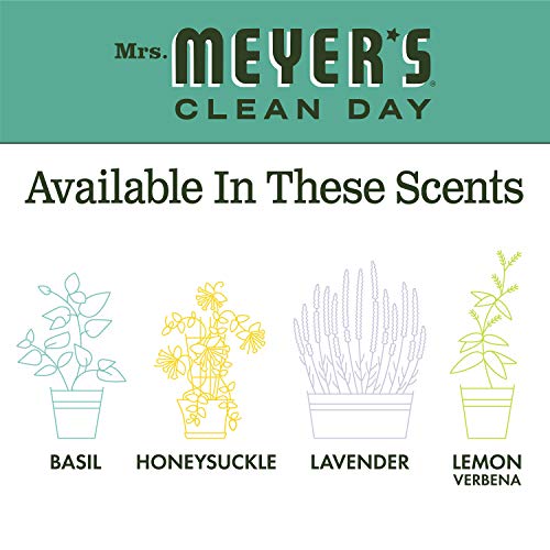 MRS. MEYER'S CLEAN DAY Laundry Detergent Pods, Biodegradable Formula, Ready to Use Laundry Pacs, Basil, 45 Count
