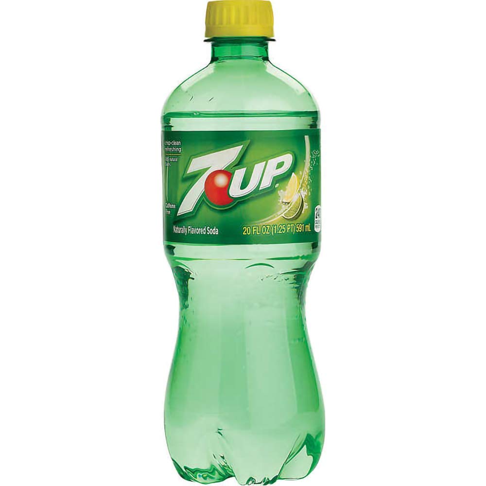 7UP 20oz Soda Bottles (Pack of 16, Total of 320 Fl Oz)