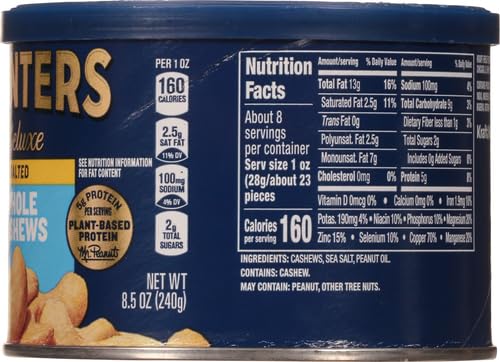 Planters Cashews Whole Salted, 8.5 oz