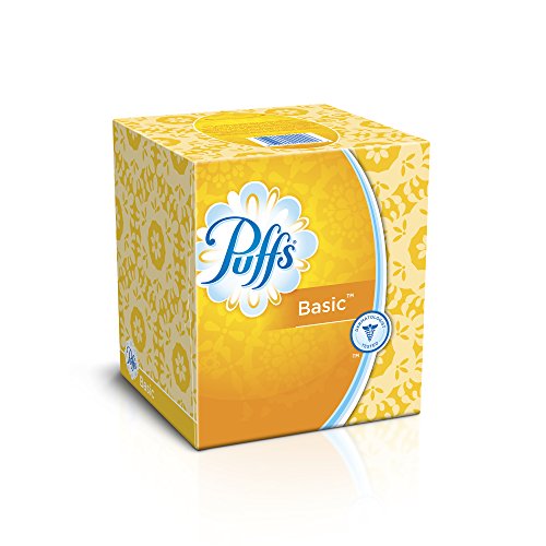 Puffs Basic Facial Tissues; 64 Count; 1 Cube Box (64 Tissues In Box)