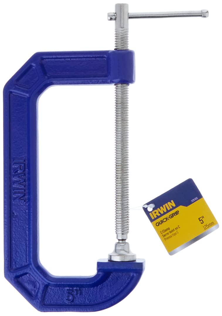 IRWIN Tools QUICK-GRIP C-Clamp, 5-inch (225105)