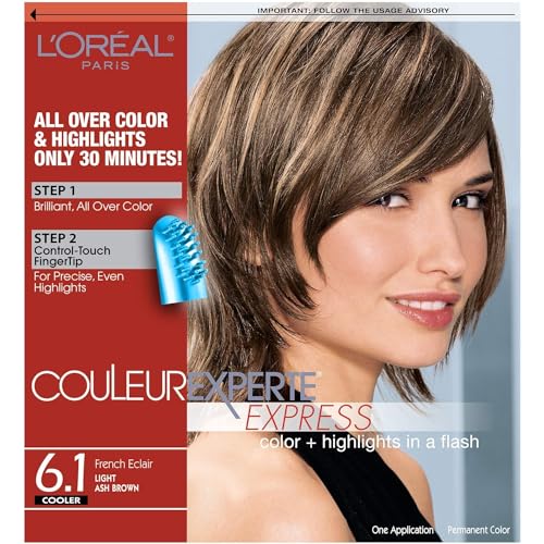 L'Oreal Paris Couleur Experte 2-Step Home Hair Color and Highlights Kit, French Ã‰clair