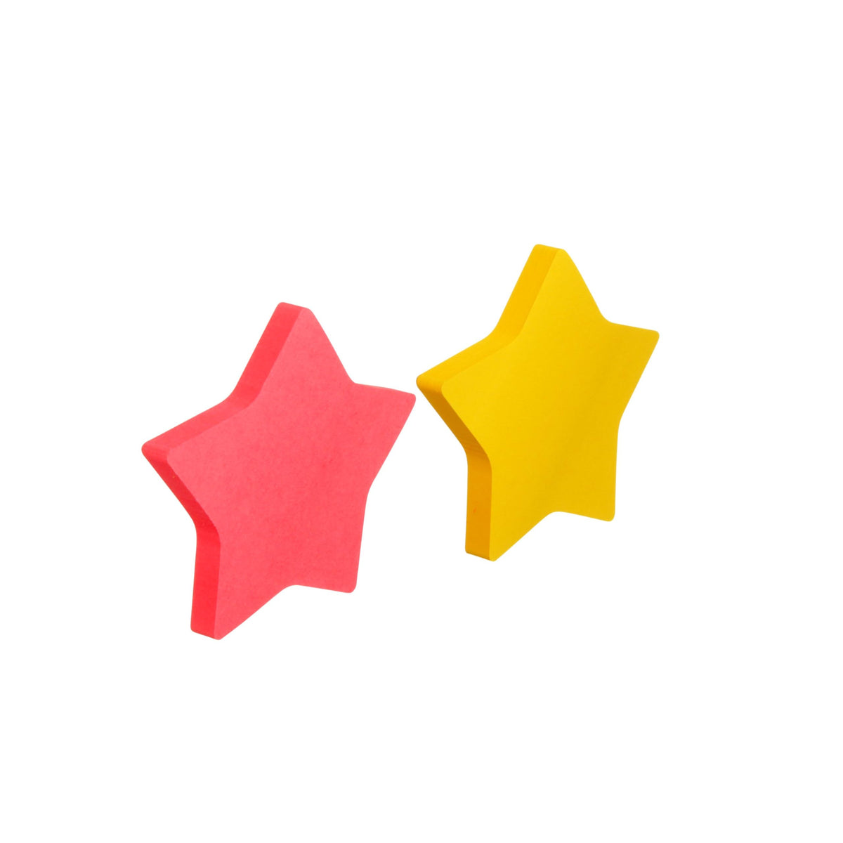Post-it Notes, Star Shape, Assorted Colors, 2.6x2.6 in, 2 Pads, 75 Sheets/Pad (7350-STR)