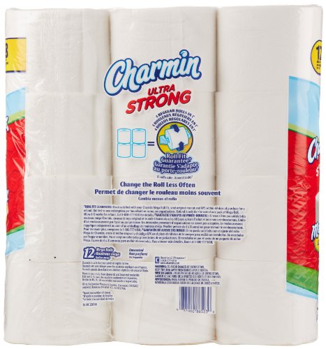Charmin Ultra Strong Mega Roll Toilet Paper, 12 Count
