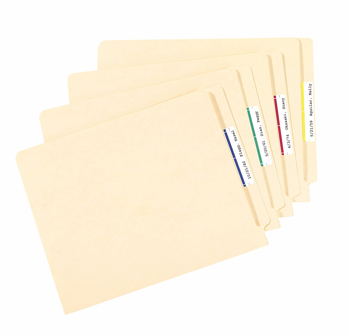 Avery File Folder Labels with Sure Feed, 2/3" x 3-7/16", 750 Printable Labels, Removable, Assorted (6466)