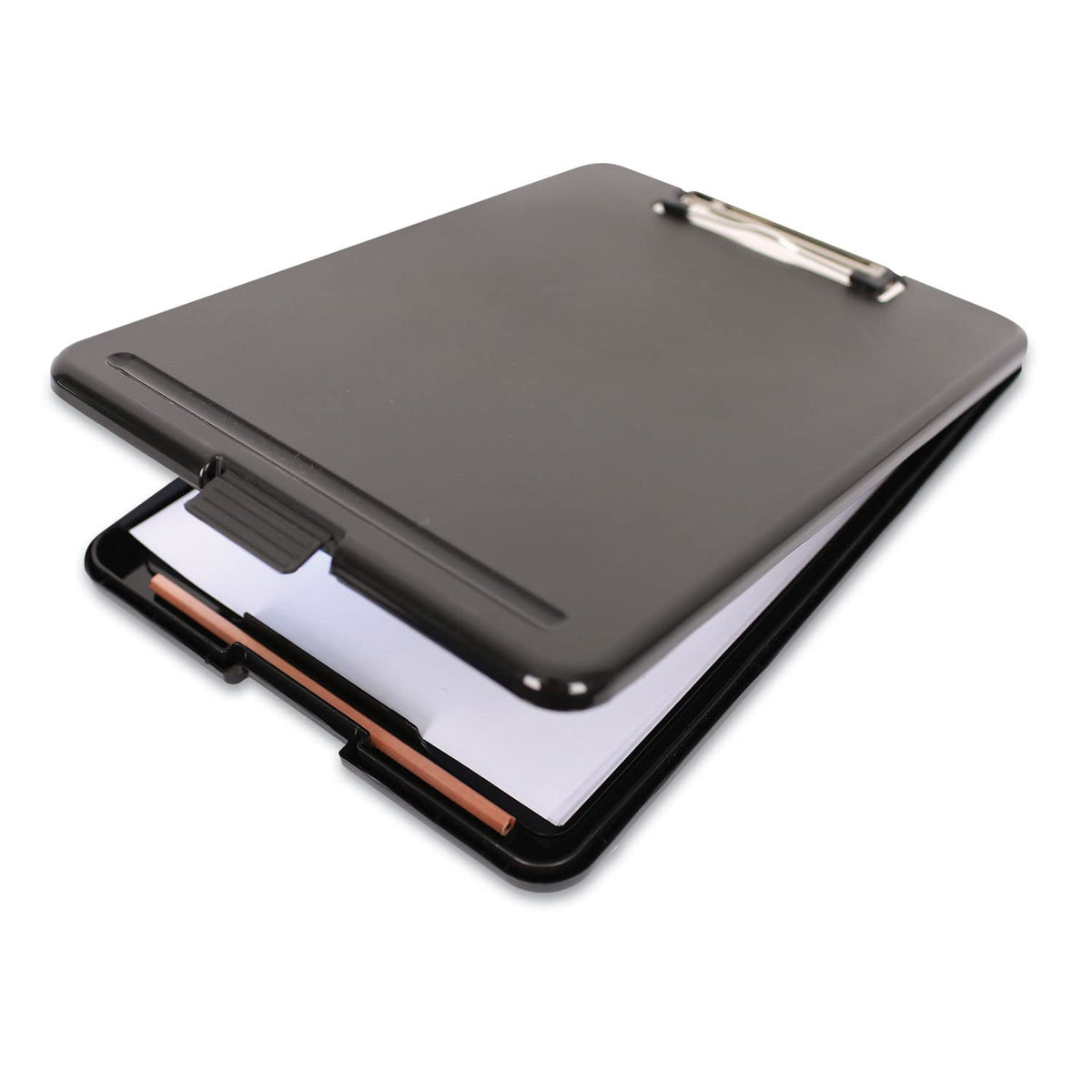 Universal UNV40318 Storage Clipboard with 0.5 in. Clip Capacity for 8.5 x 11 Sheets - Black