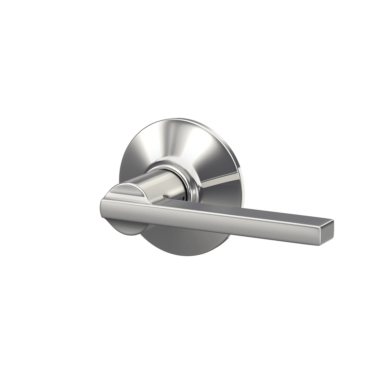 Schlage F10 LAT 625 Latitude Door Lever, Hall & Closet Passage Lock, Bright Chrome
