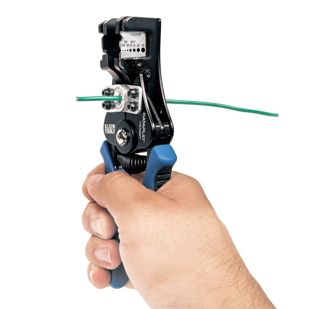 Klein Tools 11063W Wire Cutter / Stripper, Heavy Duty Automatic Tool for 8-20 AWG Solid and 10-22 AWG Stranded Electrical Wire