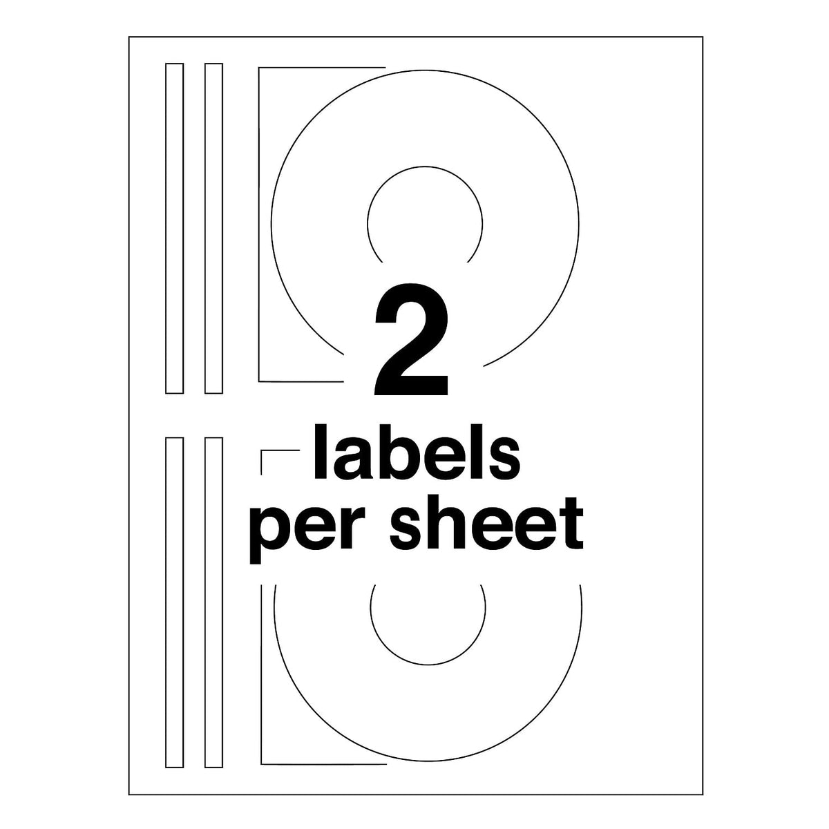 Avery 6692 Laser CD Labels, Matte White, 30/Pack