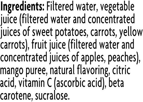 V8 Light Peach Mango, 46 Fl Oz (Pack of 6)