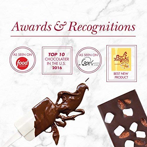 Chuao Chocolatier - Gourmet Almond Marshmallow Artisan No Preservatives Milk Chocolate Bars, 3 Pack, 1.0 Ounce Bars