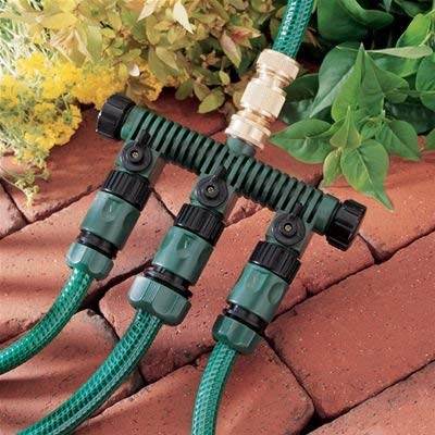 Orbit 62009 3-Way Plastic Hose Faucet Valve Manifold