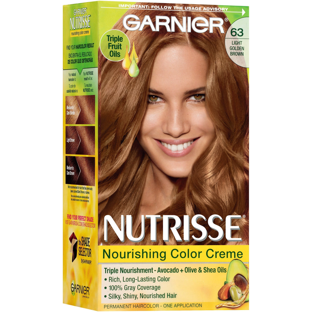 Garnier Nutrisse #63 LT Gold Brown product image 1